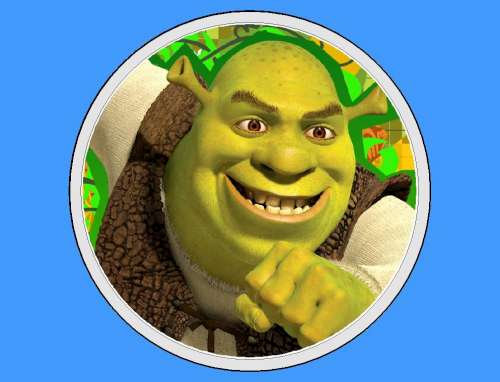 Shrek Edible Icing Image #3 - Click Image to Close